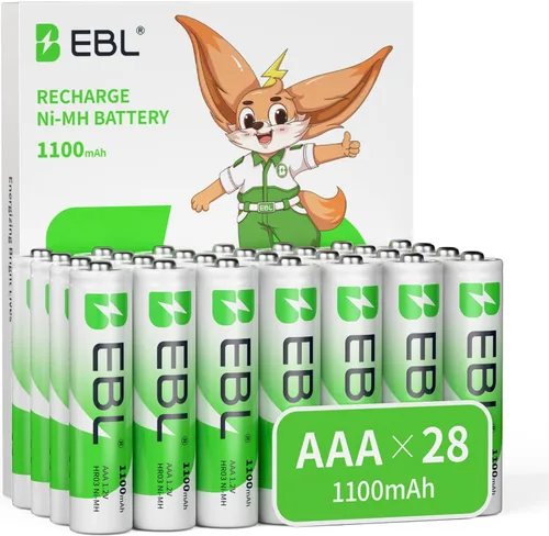 Vista 11 de EBL Baterías AAA recargables (16 unidades) Ready2Charge 1100mAh 1.2V Batería Ni-MH