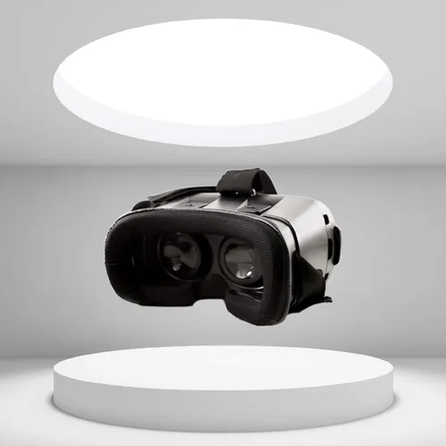 Vista 7 de Visor de realidad virtual para juegos móviles, películas y realidad aumentada para Android y iPhones de 3.5 a 6 pulgadas Correas y lentes