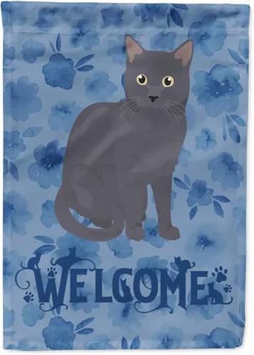 Vista 115 de Caroline's Treasures CK5005GF Bandera de bienvenida de gato abisinio para buzón, bandera decorativa para patio exterior, obras de arte de patio