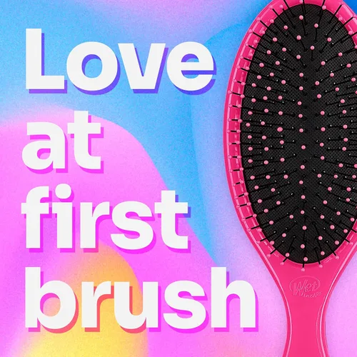 Vista 4 de Wet Brush Cepillo desenredante, cepillo desenredante original (rosa) - Cepillo para cabello húmedo y seco sin enredos para mujeres y hombres - Sin