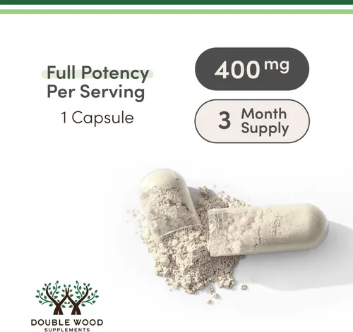 Vista 3 de Glicinato de magnesio 400 mg, 90 cápsulas (apto para veganos, probado por terceros, sin gluten, sin OMG) Magnesio de alta absorción de Double Wood