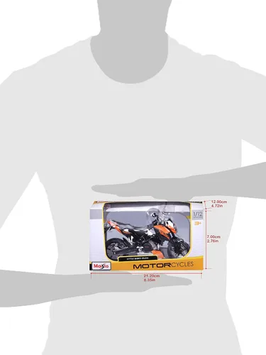Vista 6 de Maisto KTM 690 Duke Orange and Black 1/12 Diecast Motorcycle