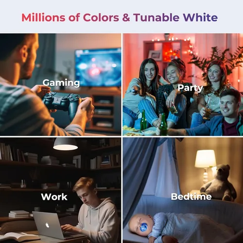 Vista 5 de THIRDREALITY Bombilla Inteligente de Color ZL1, Se Requiere un Hub Zigbee, Compatible con Home Assistant (ZHA y Z2M), SmartThings, Aeotec, Homey