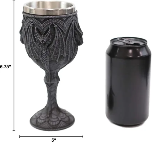Vista 6 de Ebros Gift Legendario Fuego Sangre Grendel Cuarteto Guardianes Dragón Copa Copa Copa Fiesta Alojamiento Taberna Estilo Viejo Mundo Fantasía
