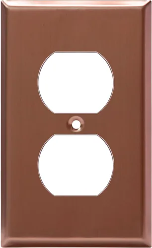 Vista 14 de ENERLITES Placa de pared de metal para receptáculo dúplex, acero inoxidable, tapa de tomacorriente, resistente a la corrosión, tamaño estándar