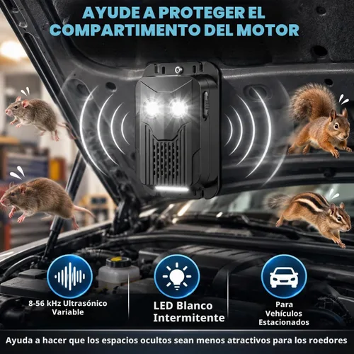 Vista 2 de Paquete de 2 repelentes de roedores para motores de automóviles, repelente