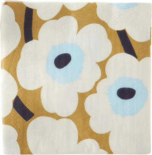 Vista 27 de IHR Ideal Home Range Servilletas de cena Marimekko desechables de 3 capas de papel, 8.5 x 4.5 pulgadas, Juhannustaika, 16