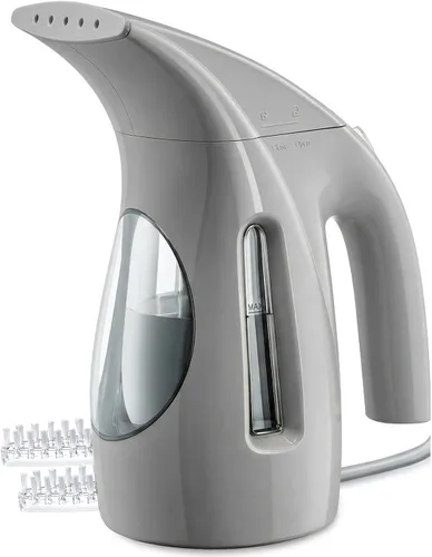 Vista 15 de HiLIFE Vaporizador para ropa, diseño portátil de mano, gran capacidad de 240ml, 700W, vapor penetrante fuerte, elimina arrugas, para el hogar