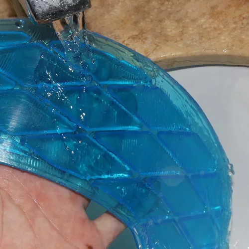 Vista 7 de tapa para asiento del retrete, portable y lavable, almohadilla de gel para retrete, universal, con diseño autoadhesivo (color azul)