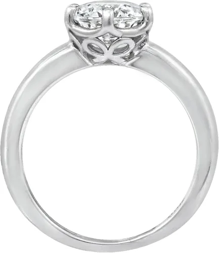 Vista 2 de Tienda Collection Sterling Silver Solitaire Ring set with Round Infinite Elements Cubic Zirconia