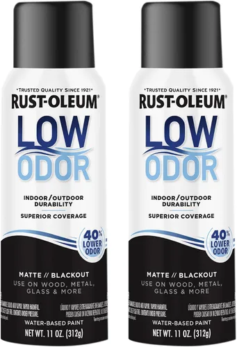 Vista 23 de Rust-Oleum - Pintura en aerosol prémium de bajo olor, gris ancla brillante Olor 40% menor que las pinturas en aerosol tradicionales, durabilidad
