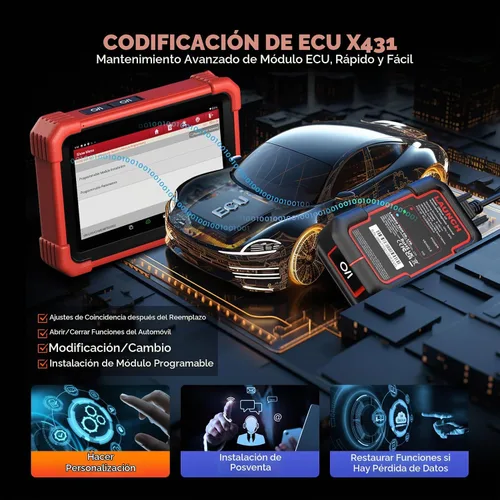 Vista 3 de LAUNCH Escáner de X431 CRP919XBT OBD2, herramienta bidireccional