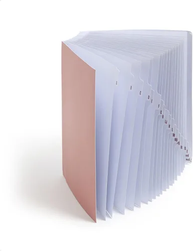 Vista 14 de SMEAD Clasificador de archivos alfabético expandible, color azul oscuro, tamaño carta, 20 divisores, pestañas laminadas, paquete de 5