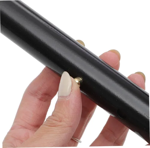 Vista 9 de Bastón de aleación de aluminio de altura ajustable para personas mayores, ligero, diseño de mango ergonómico para hombres y mujeres, color negro