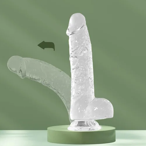Vista 4 de Consolador realista pequeño de 6.7 pulgadas con copa de succión para jugar con manos libres, juguetes sexuales de adultos para mujeres
