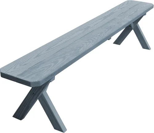 Vista 66 de Furniture Barn USA Pine - Banco cruzado de 2 pies, color negro