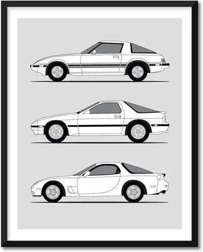Vista 11 de Idea Network Póster hecho a mano compatible con Mazda 3, arte de pared hecho a mano, decoración de Mazda 3 BK BL BN BM BP Generations History