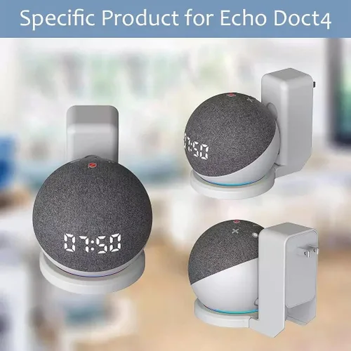 Vista 3 de Soporte de pared para Amazon Echo Dot 4/Echo Dot 5, soporte para Echo Dot 5, accesorios de soporte para Echo Dot 4, accesorios de altavoz