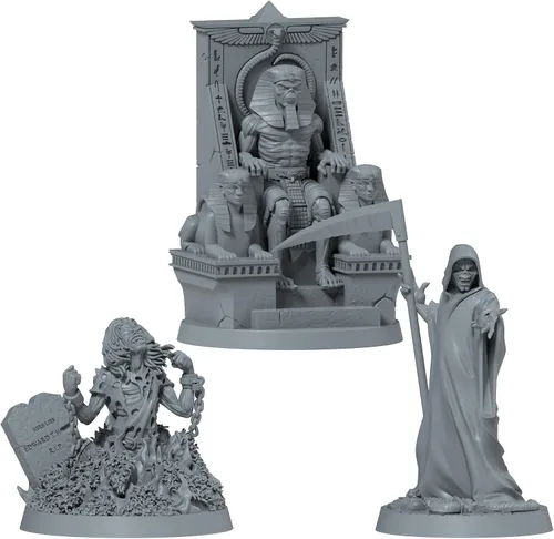 Vista 3 de Zombicide Iron Maiden - Paquete de personajes #1 - Miniaturas de Eddie y mejoras de juego. Juego de mesa de estrategia cooperativa, a partir de 14
