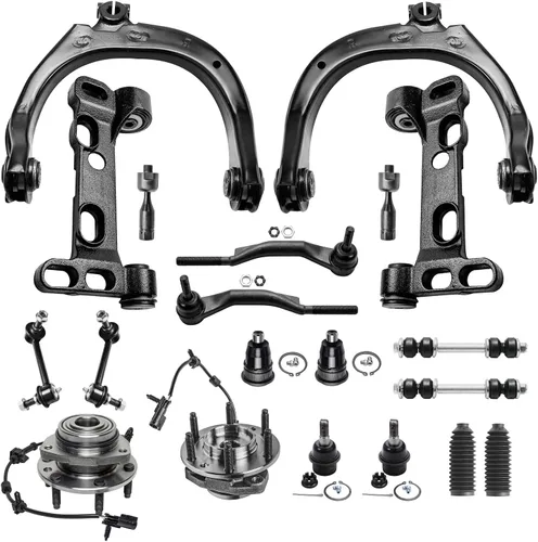 Vista 83 de Detroit Axle - Kit de suspensión delantera 4WD para Nissan Frontier Pathfinder Xterra, 2 cubos de rodamientos de ruedas, 2 brazos de control