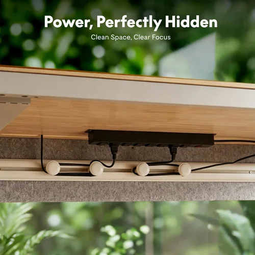 Vista 2 de FLEXISPOT 4-Leg Standing Desk, A Complete Workplace System, Natural