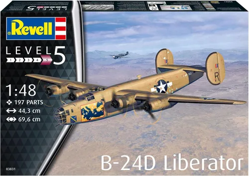 Vista 2 de Revell 03831 B-24D Liberator Kit de modelo de plástico sin construir/sin pintar a escala 1:48