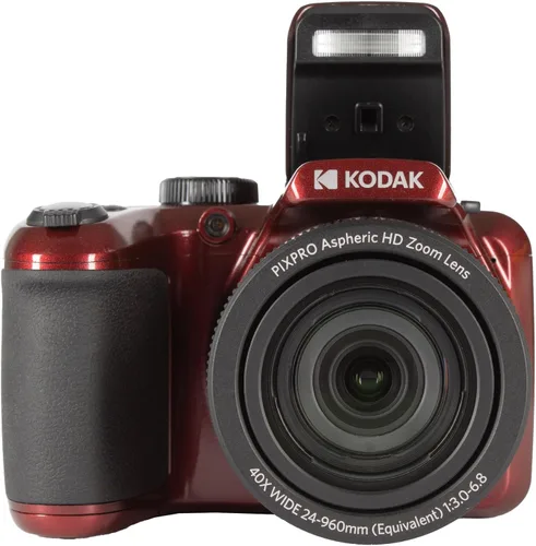 Vista 7 de Kodak PIXPRO AZ405 - Cámara digital (rojo) Sensor de 20 MP, zoom óptico de 40x, lente gran angular de 0.945 in y estabilización óptica de imagen