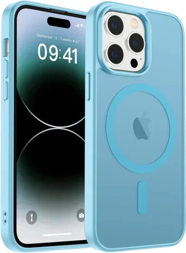 Vista 14 de zapica Funda magnética para iPhone Air, con protector de pantalla de vidrio templado, compatible con MagSafe, translúcida mate, a prueba de golpes