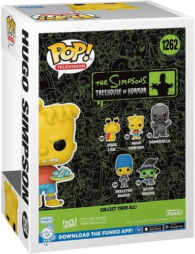 Vista 3 de POP The Simpsons: Treehouse of Horror - Figura de vinilo Funko de Hugo Simpson (Twin Bart), multicolor de 3.75 pulgadas