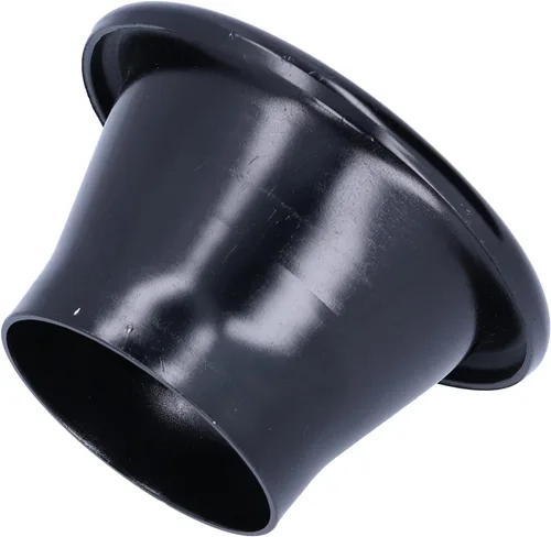 Vista 6 de Cuerno Turbo, 2.6in CNC de aluminio de entrada de aire frío Turbo Horn Velocity Stack Adapter Coche Modificación Parte (negro)