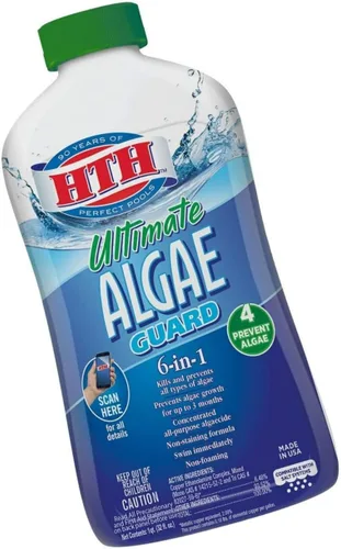 Vista 2 de HTH 67033 Ultimate Algae Guard - Limpiador de algicidas para piscina, 1 cuarto de galón