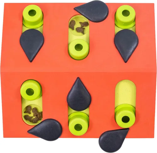 Vista 10 de Petstages rompecabezas interactivos para gatos, alimentador lento y juguetes dispensadores de bocadillos Level 2 Intermediate, 16 Hidden Treat