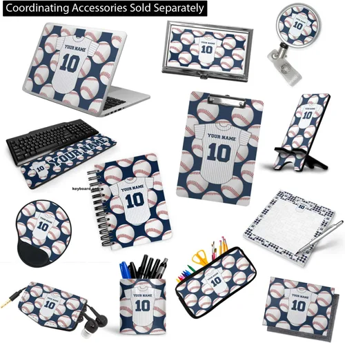 Vista 4 de Carpeta personalizada de 3 anillas de jersey de béisbol - 2 pulgadas