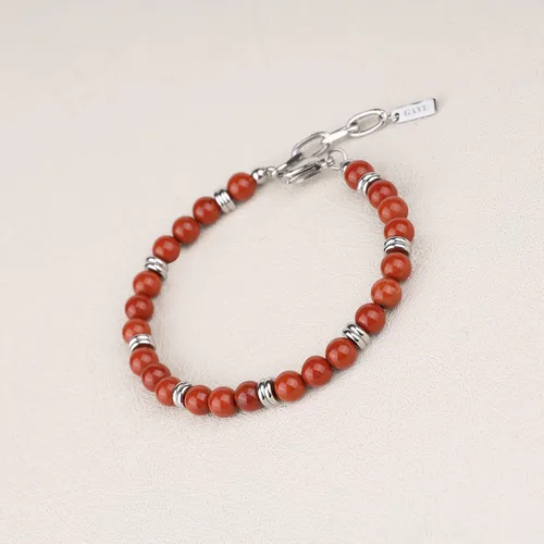 Vista 3 de GAVU Pulsera de cuentas de acero inoxidable para hombre