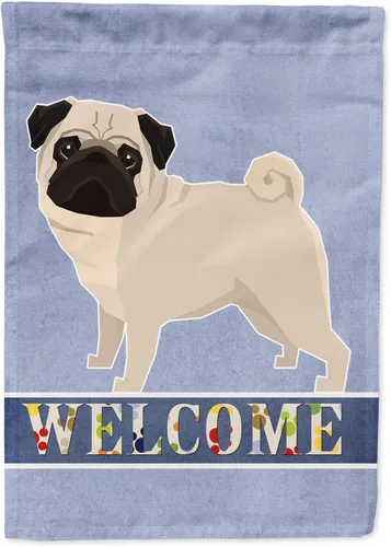 Vista 89 de Caroline's Treasures CK3704GF Bandera de jardín de bienvenida de Akita Shepherd Black and Tan - Bandera decorativa para patio exterior, patio