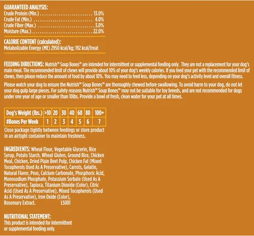 Vista 8 de Rachael Ray Nutrish - Tiras masticables para perros con sabor a sopa de huesos de mayor duración