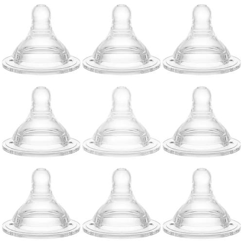 Vista 10 de Pezones de biberón de nivel medio rápido 3, 19.7 ft+, compatible con biberón de cuello ancho, 9