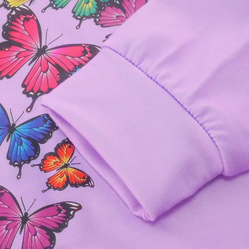 Vista 7 de Conjunto de 2 piezas para niñas pequeñas, sudadera de manga larga + leggings y pantalones para otoño e invierno, conjunto de 2 a 10 años