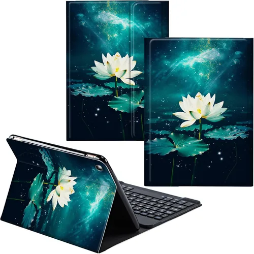 Vista 81 de Funda para Samsung Galaxy Tab S6 Lite 2022/2020 Teclado Inalámbrico Desmontable y Cubierta De Soporte De Cuero PU Funda Protectora Para Samsung