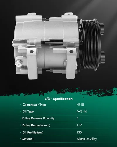 Vista 8 de SCITOO Compresor de CA para Dodge para Ram 2500 5.9L 2006-2009 Fast Cooling, Ultra Low Noise (≤72 dB)Air Conditioner Compressor with Clutch, Easy
