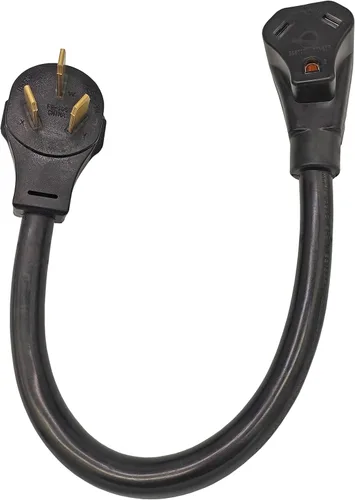 Vista 6 de FC-143TT Enchufe de secadora a adaptador RV 30A macho 14-30P a hembra TT-30R 30A 125V
