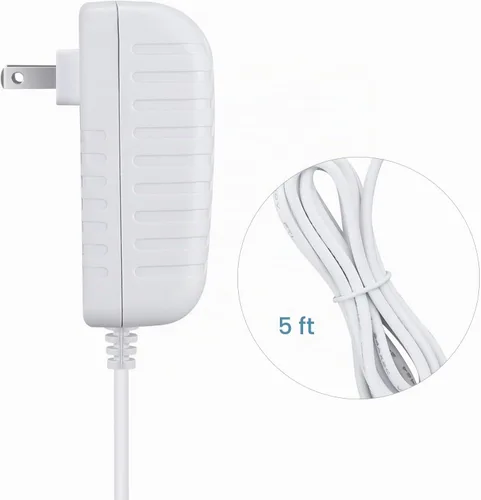Vista 4 de Cable de alimentación de repuesto de 12V 3A para 4moms mamaRoo 4, RockaRoo Baby Swing Adaptador de CA Cargador Blanco