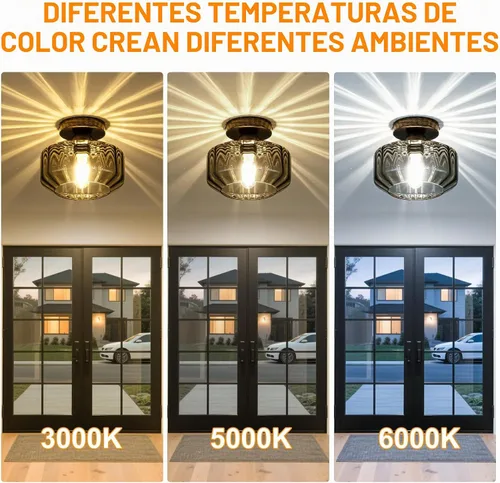 Vista 8 de Lámpara de techo empotrada de vidrio ahumado con LED de 1200 lúmenes, color negro champán dorado de 8.66 pulgadas, accesorio clasificado para Negro