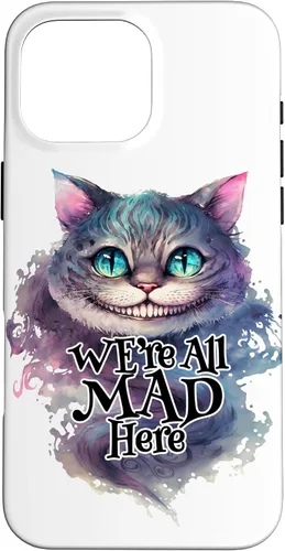 Vista 19 de Cheshire cat We're All MAD Here Alicia in Wonderland - Carcasa para iPhone 17