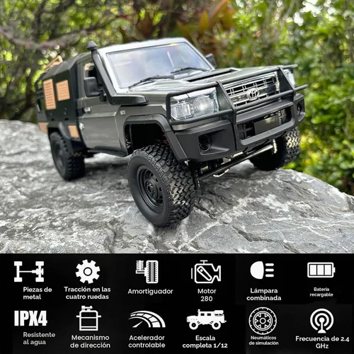 Vista 2 de MN82S RC Crawler escala 1/12 Control remoto Rock Crawler RC Truck 4x4