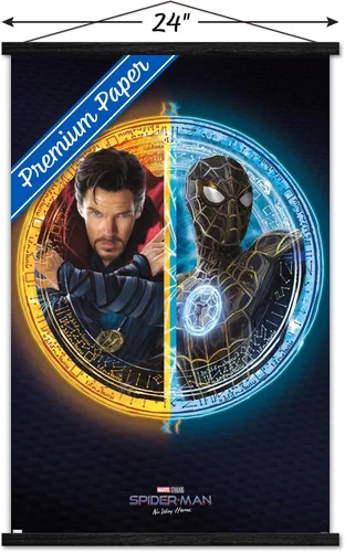 Vista 10 de Trends International Marvel Spider-Man: No Way Home - Póster de pared dúo, 22.4 pulgadas de largo x 14.7 pulgadas, versión enmarcada de madera