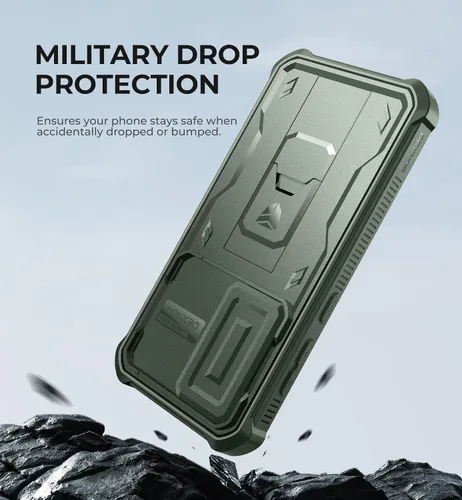 Vista 6 de Dexnor Funda para Samsung Galaxy S24 con Cubierta Deslizante Integrada para Cámara y Protector de Pantalla y Soporte, Funda Resistente a los Golpes