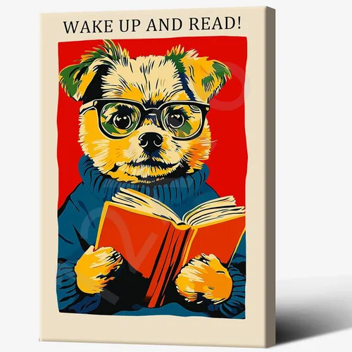 Vista 20 de Póster vintage de gato y libro, arte de pared inspirador, arte de lectura clásico para amantes de los libros, pintura para sala de estar, oficina