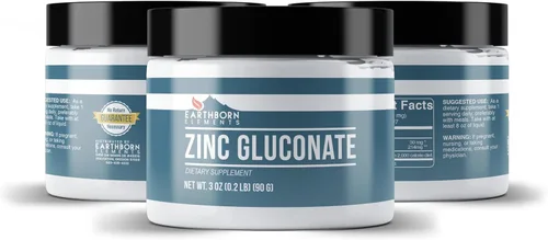 Vista 5 de Earthborn Elements Gluconato de zinc de 3 onzas, siempre puro, sin rellenos ni aditivos