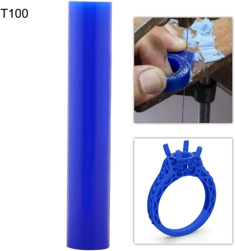 Vista 8 de Tubo de anillo de cera para tallar anillos duros, herramienta de tubo de escultura tallada para hacer joyas, fundición de cera para hacer anillos